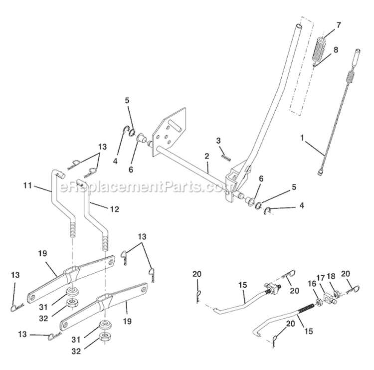 Page I Diagram and Parts List for WE16542E  Weed Eater Lawn Tractor